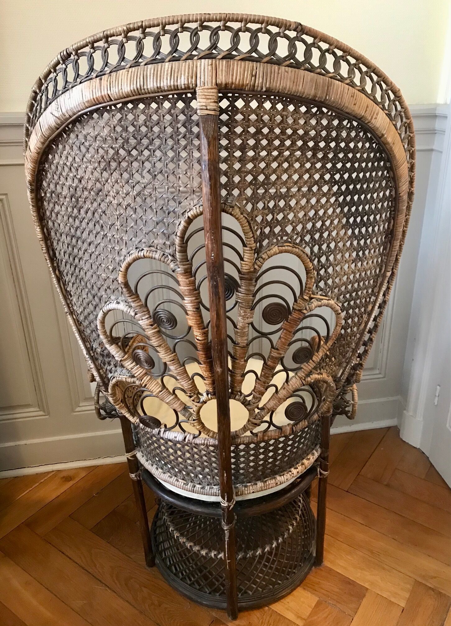 Armchair Emmanuelle peacock