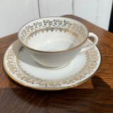 Set of coffee cups dough and enamels from Limoges