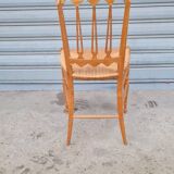 Chiavarine chair in wood and straw