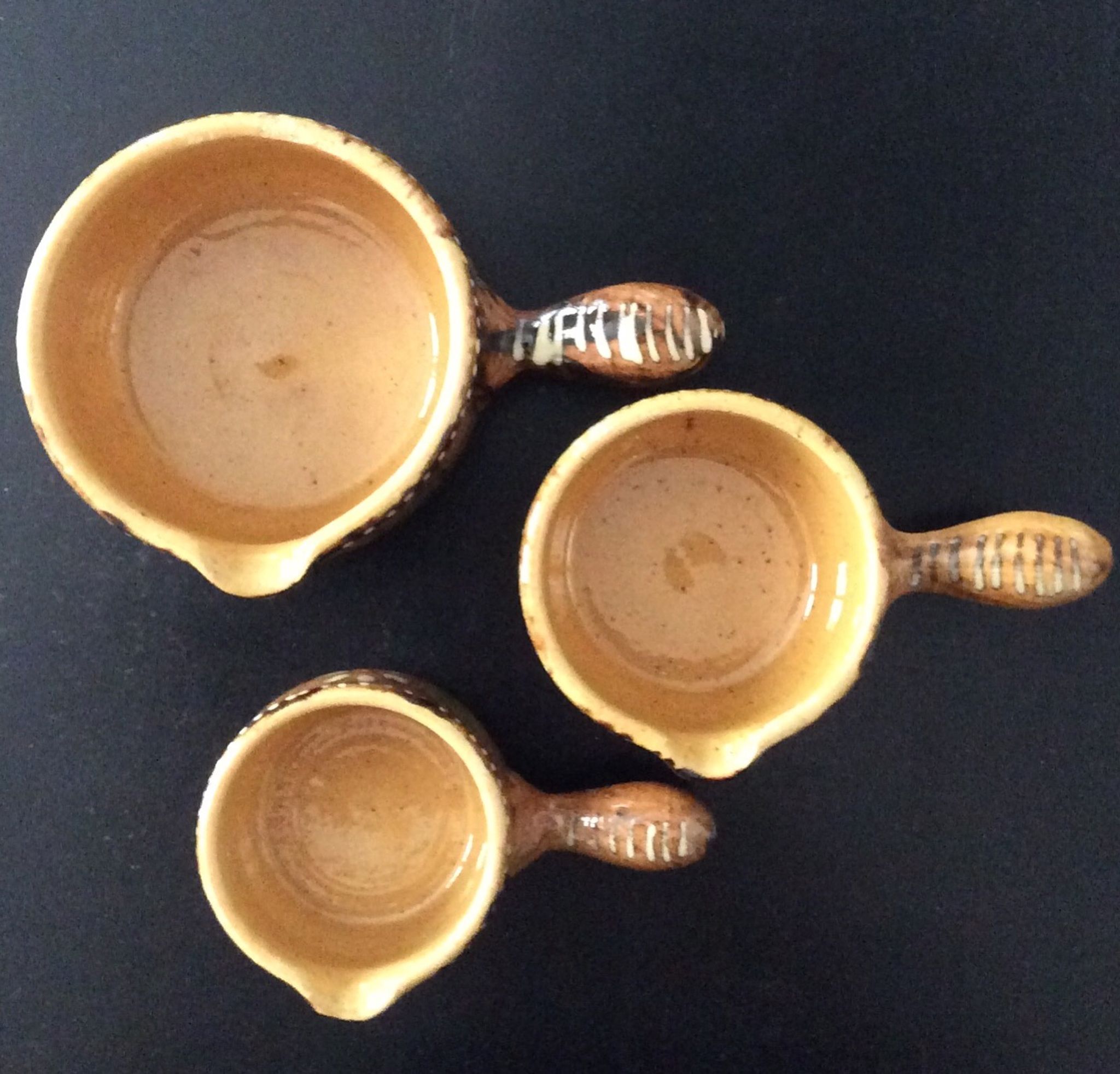 Lot of 3 vintage frying pans