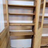 Monumental library of pine wood, from the 19th century.