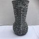 Vintage vase with grey & white skimmer ceramic handles
