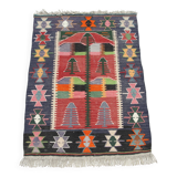 Handmade small kilim rug
