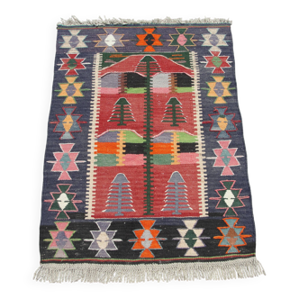 Petit tapis kilim fait main