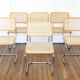 6 Cesca B32 Breuer Chairs Made in Italy - Seat caning redone