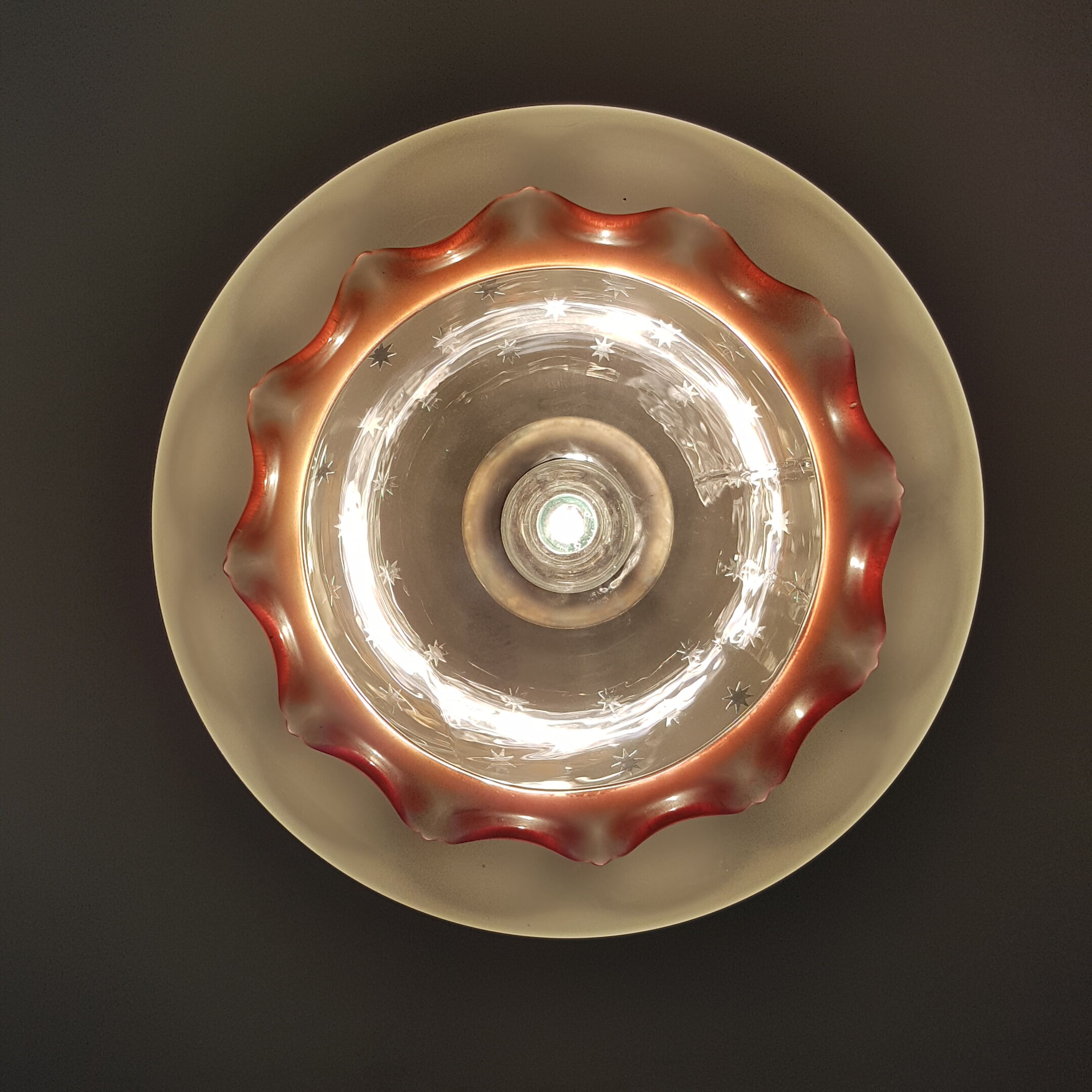 Frosted glass hanging