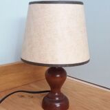 Bedside lamp turned wood