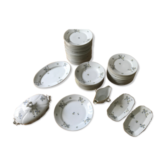 Service 55 pieces of limoges porcelain