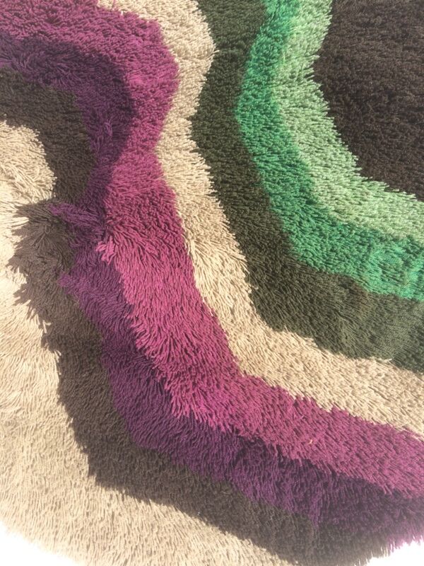 Round carpet Desso 70s. Vintage