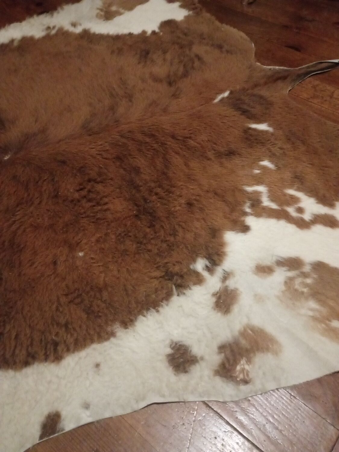 Vintage cowhide carpet
