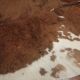 Vintage cowhide carpet