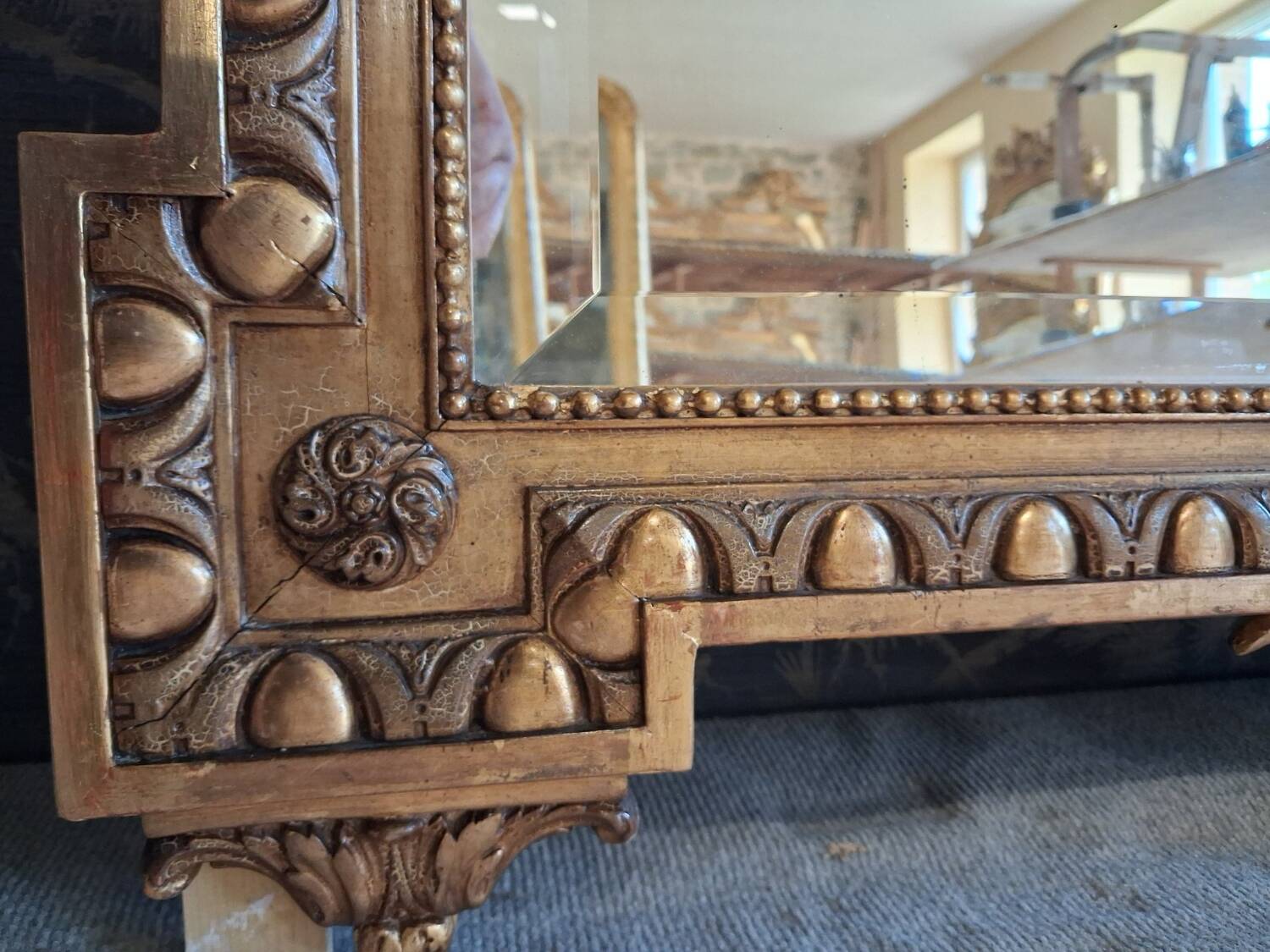 Napoleon III period mirror 1.79m x 1.09m