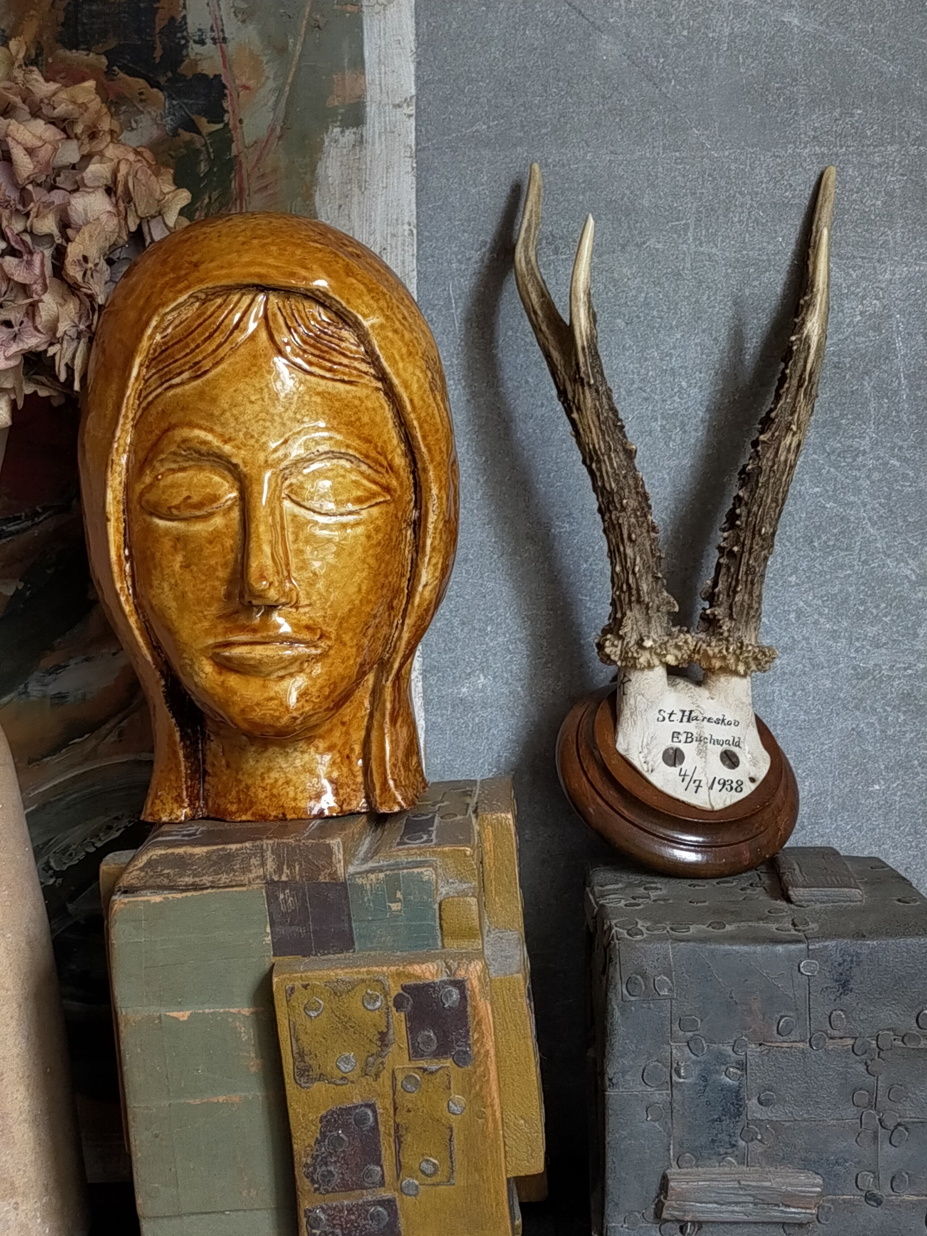 Scandinavian hunting trophy old 30 years
