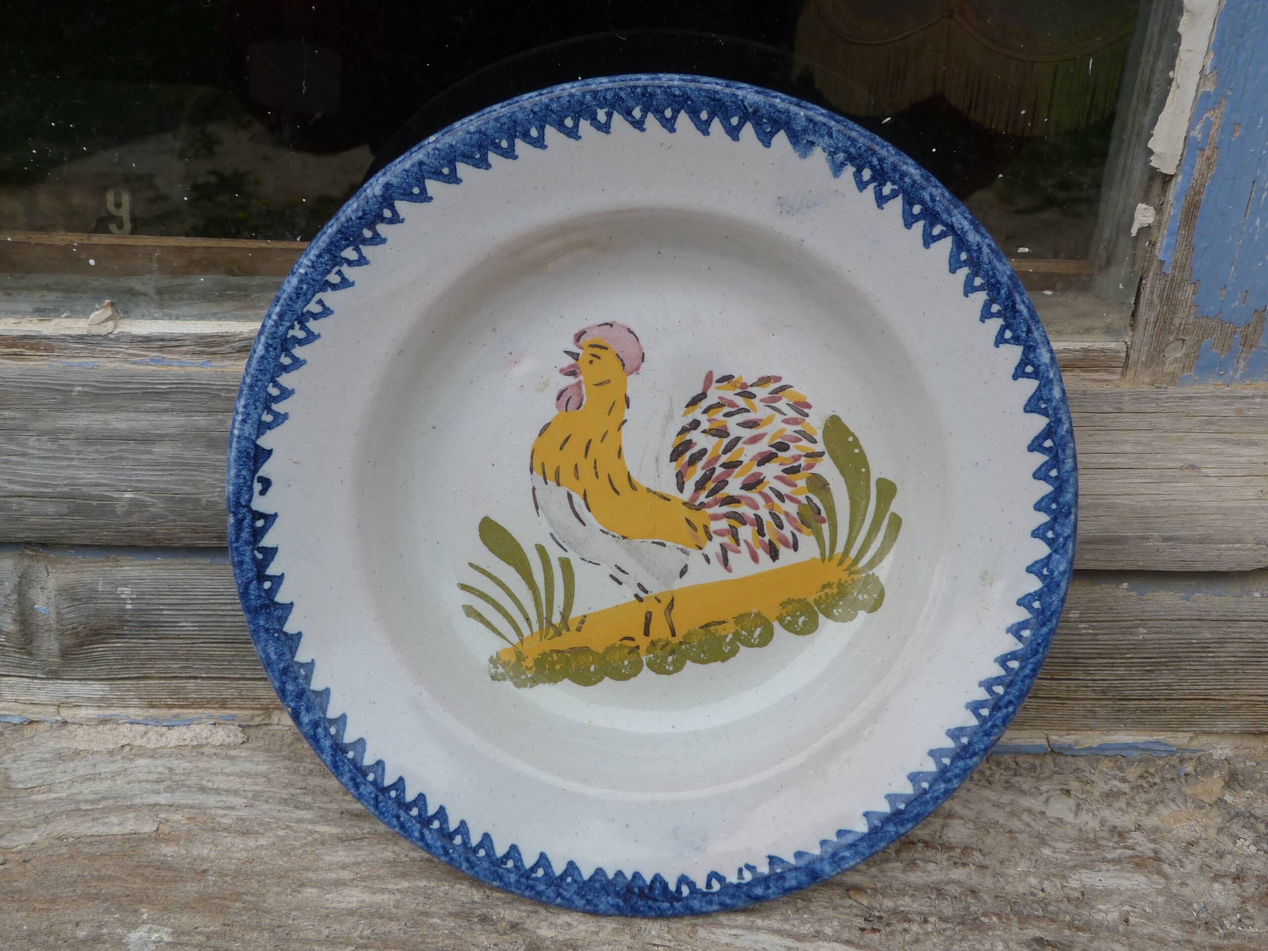 Old ceramic soup plate Charolles Auvergne