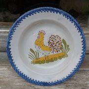 Old ceramic soup plate Charolles Auvergne