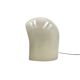 Organic white ceramic table lamp, Italy 1970