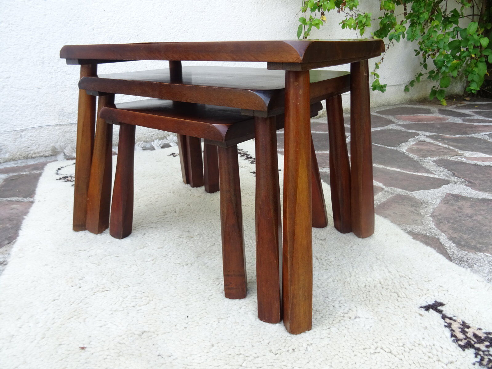 Brutalist nesting tables