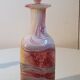 Murano's hand-blown glass carafe multilayered with its cap. 1960/1970.
