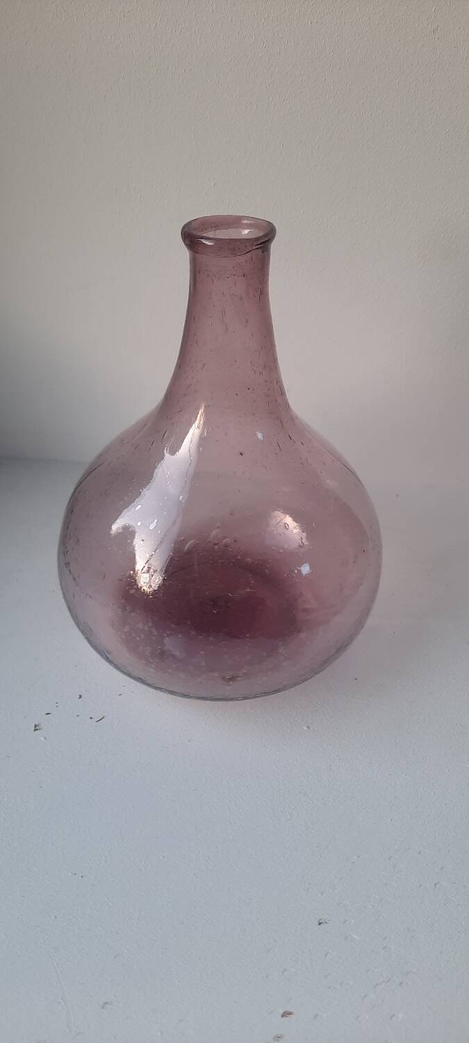 Vase violet bullé