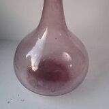 Bubbled purple vase