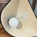 Leather-wrapped Lancel lamp