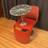 Pair of "Polaris" swivel chairs, exclusive, by Eero Aarnio, Asko Export, Finland, 1970s.