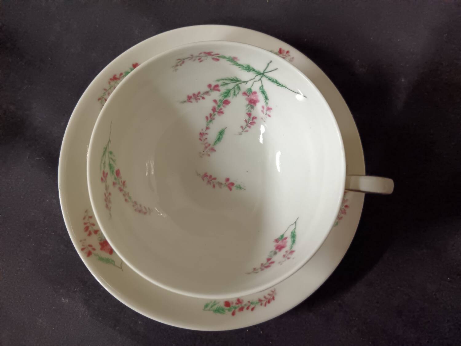 Porcelain coffee service from Limoges, Charles Ahrenfeldt manufacture.