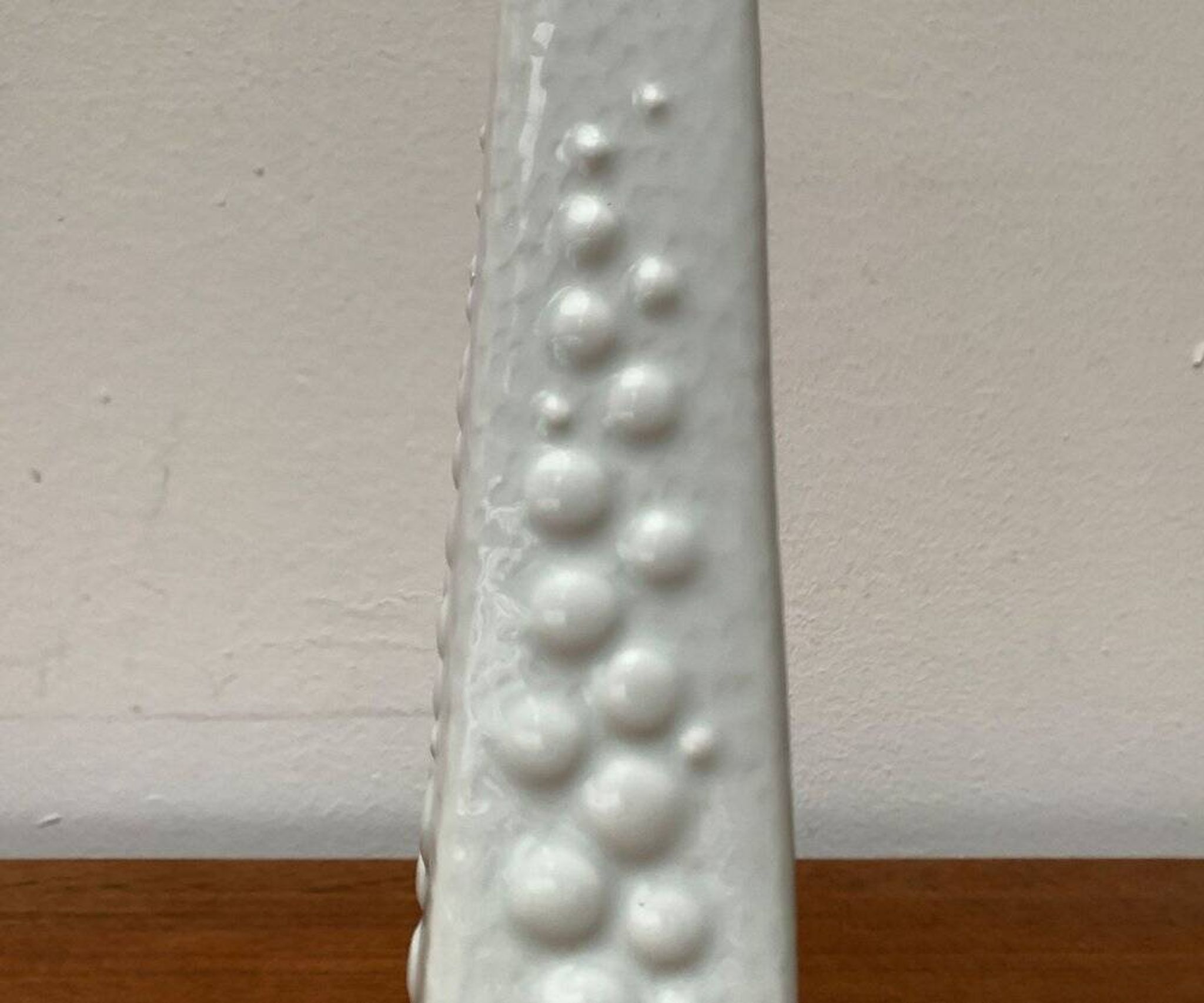 Vintage white porcelain vase from KPM Royal Porcelain, 1970s.