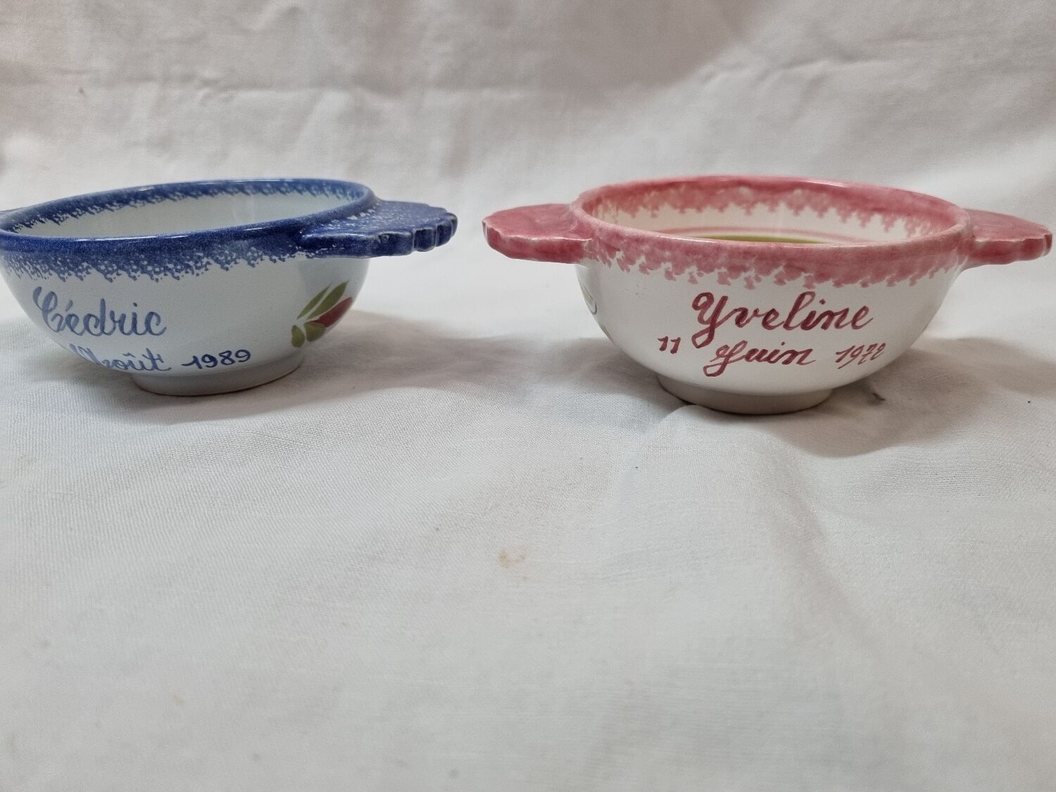 Henriot Quimper ear bowls 1960 to 1992