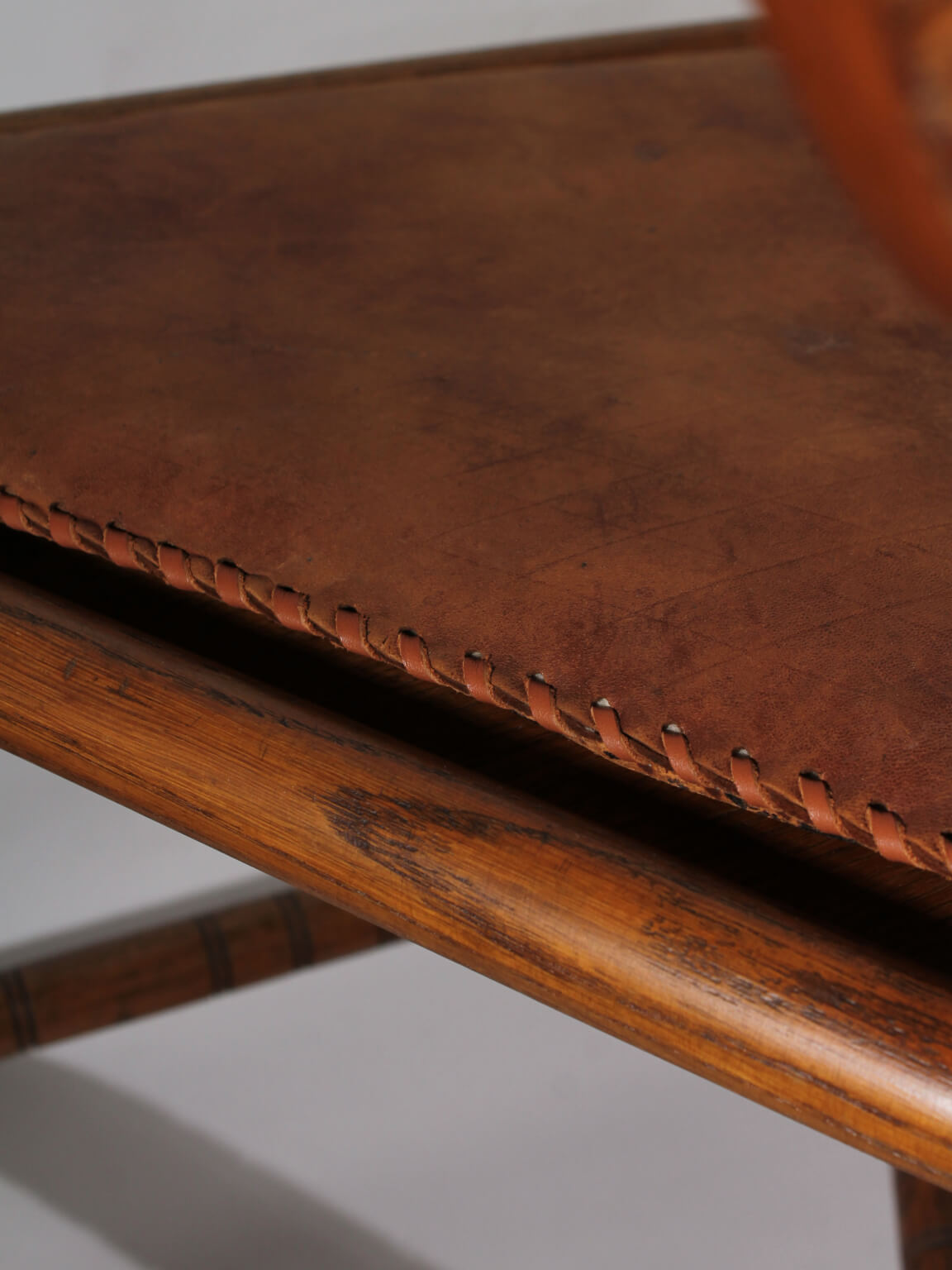 Swedish Carved Oak Monk Chair, 1930s