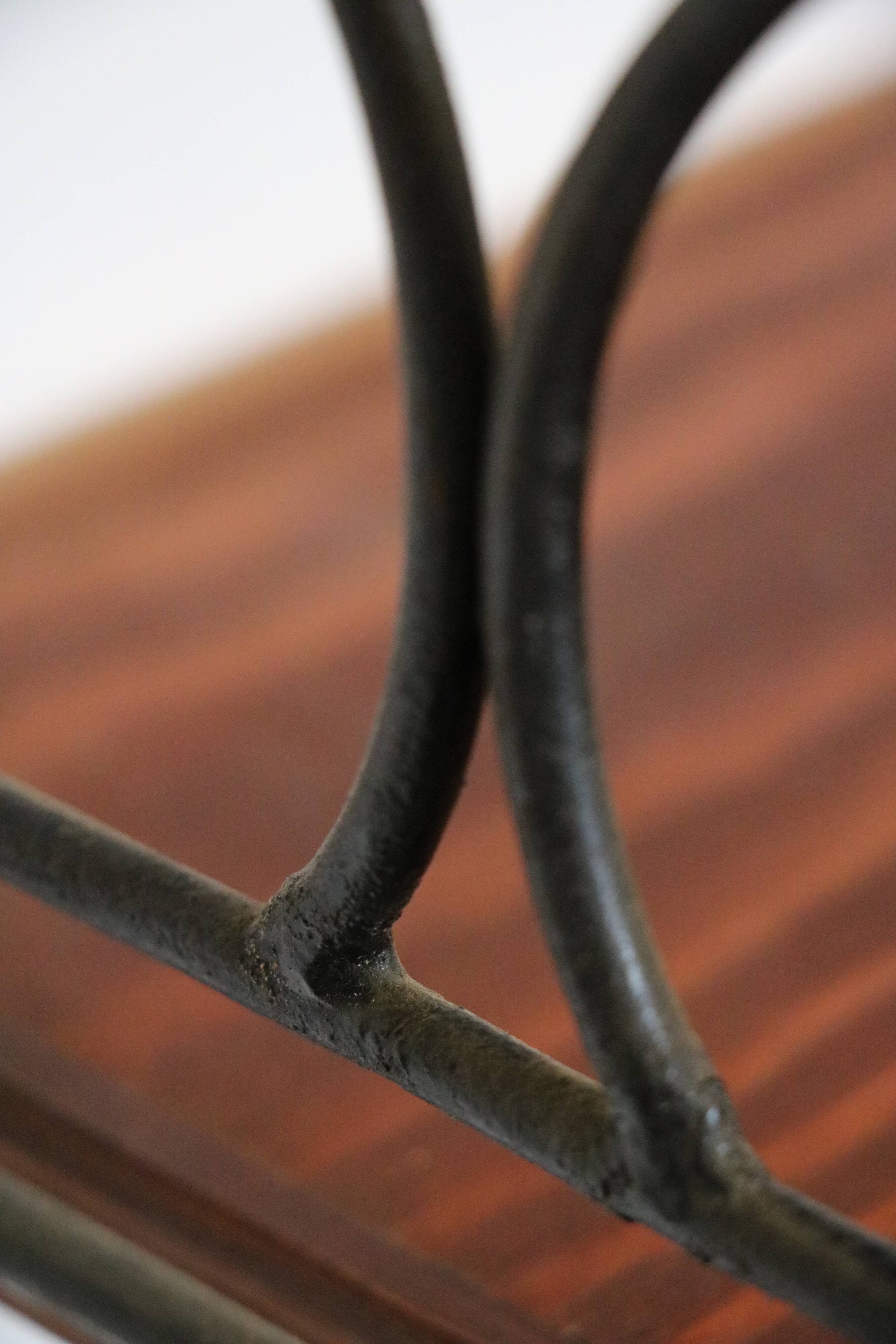 Large "string" shelf, Sweden, metal and wood