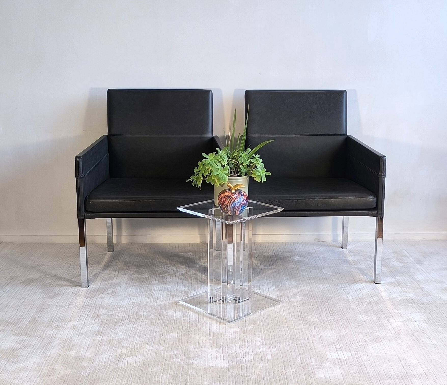 Superb pair of KFF "Texas" armchairs by Karl Friedrich Förster.