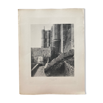 Heliogravure photograph of Mont Saint Michel 19th (Paul Dujardin)