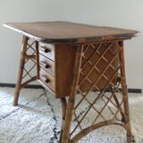 Vintage rattan desk