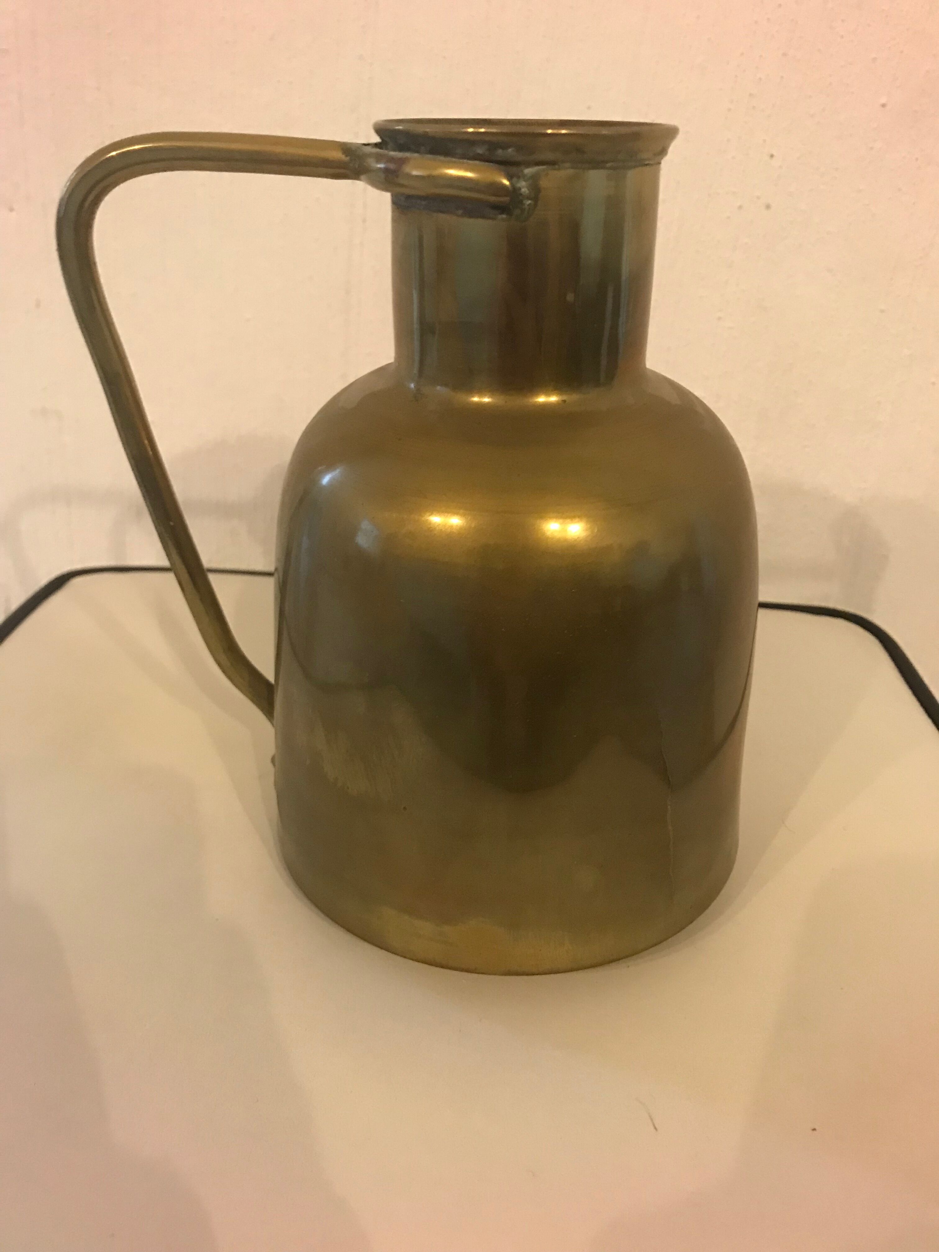 Artisanal copper pitcher