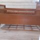 Child bed wood and rattan