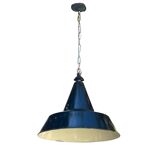 Large pendant light 45cm enameled sheet metal