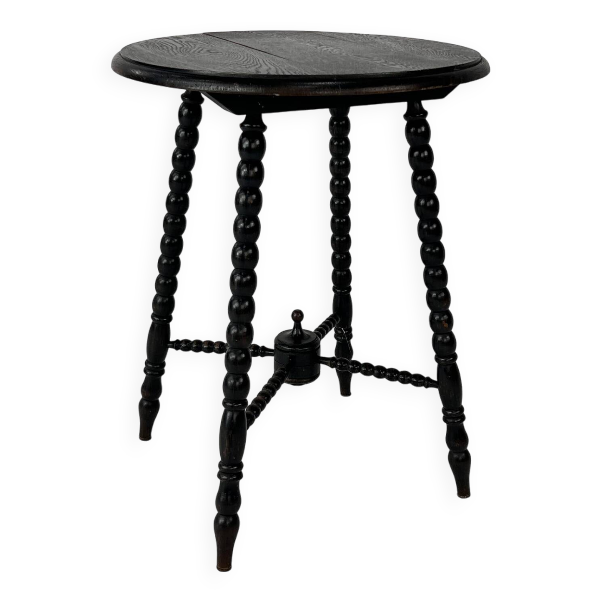 Dutch Antique Wengé Side Table, 1930s
