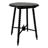 Dutch Antique Wengé Side Table, 1930s