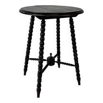 Dutch Antique Wengé Side Table, 1930s