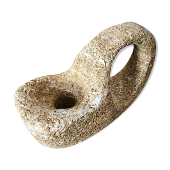 Stone candle holder