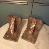 Art Deco marble bookends
