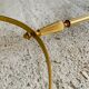 Marble and brass coffee table, circa 60's