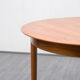 Round dining table, vintage, with extensions