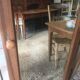 Walnut beveled mirror