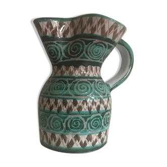 Robert Picault's earthenware pitcher in Vallauris design 1950