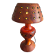 Olive wood lamp