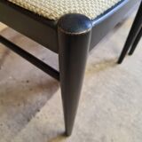 4 vintage wooden chairs 70"