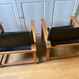 Paire de fauteuils « safari « vintage HYLLINGE MŌBLER