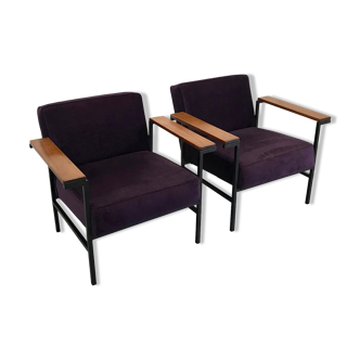 M2-44 modernist armchair by Wim den Boon Netherlands 1958, set of 2